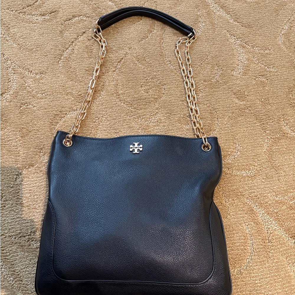Tory Burch Black Leather Shoulder Bag